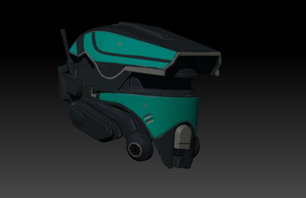 Galactic Racer Helmet (3D model)