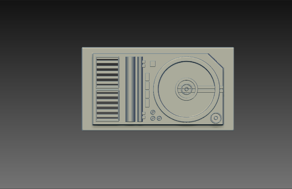 Sci-Fi Jacket Communicator Panel (3D Model)