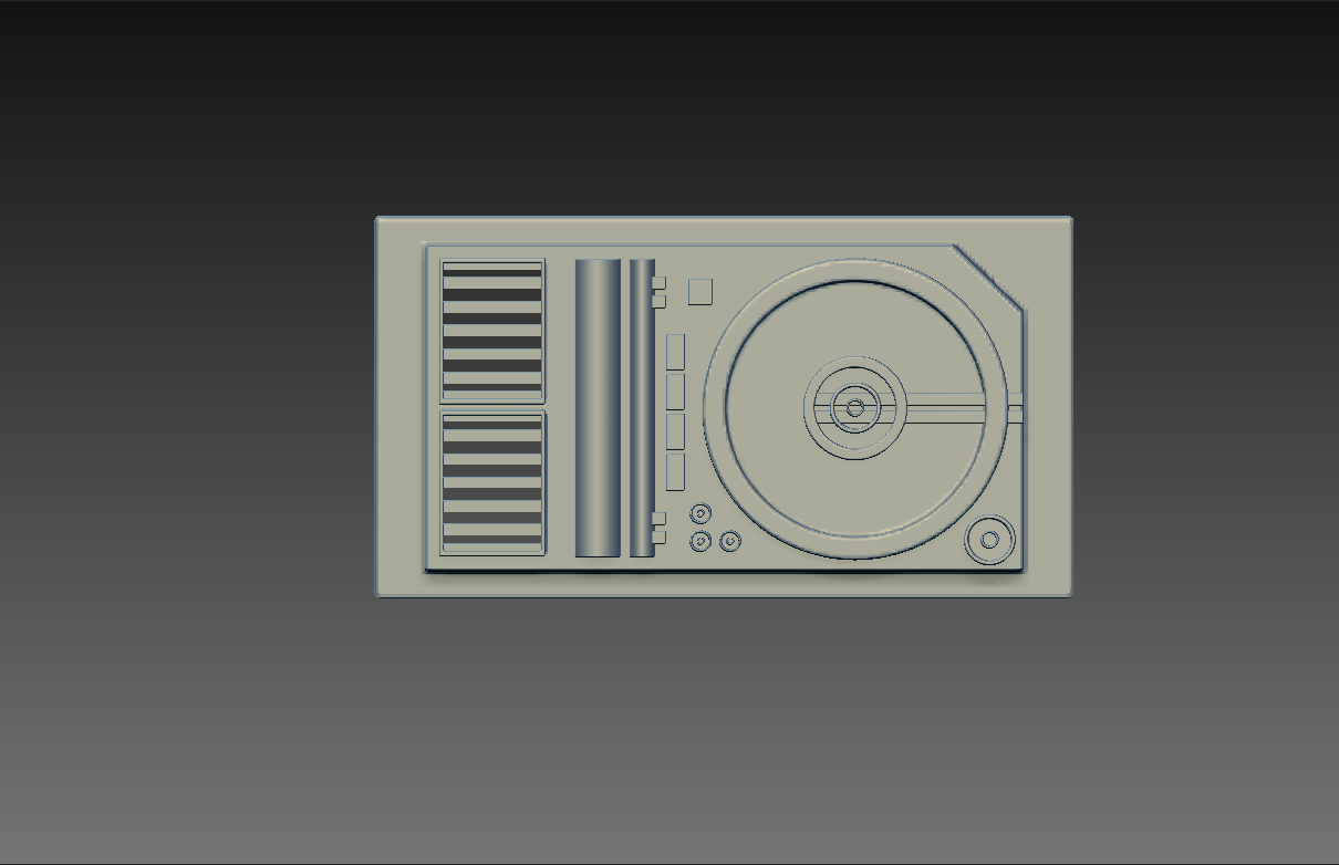 Sci-Fi Jacket Communicator Panel (3D Model)