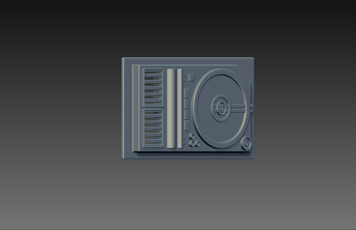 Sci-Fi Jacket Communicator Panel (3D Model)